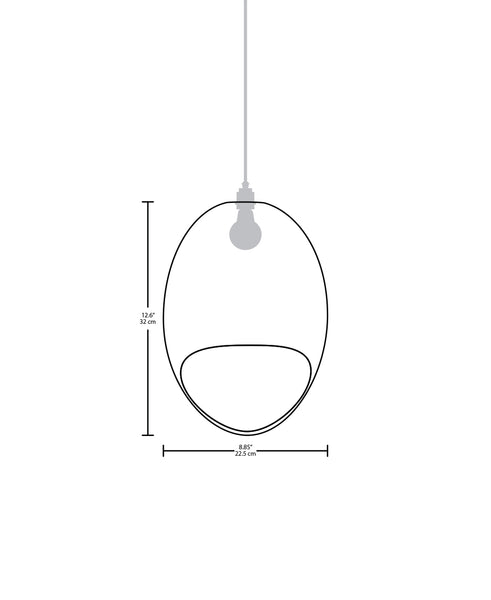 Technical specifications for the Belle modern handmade copper pendant light