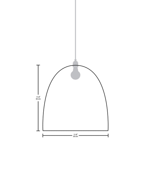 Technical specifications for the Belle modern handmade copper pendant light
