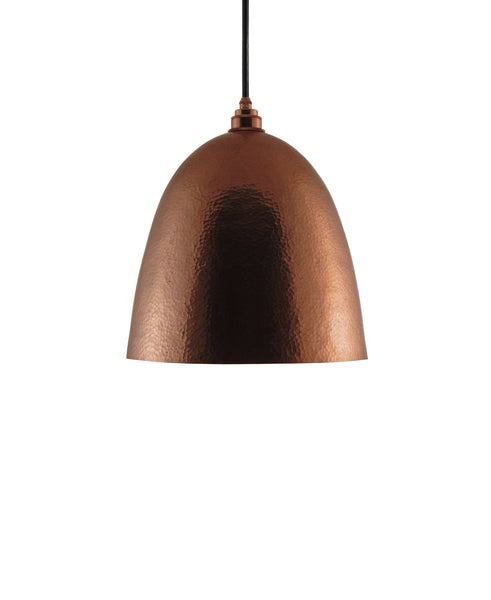 Modern Bell shaped hand made polished copper pendant lamp 